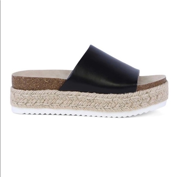 🆕BLACK/GRAY ICELYN PLATFORM SANDAL - Picture 3 of 6